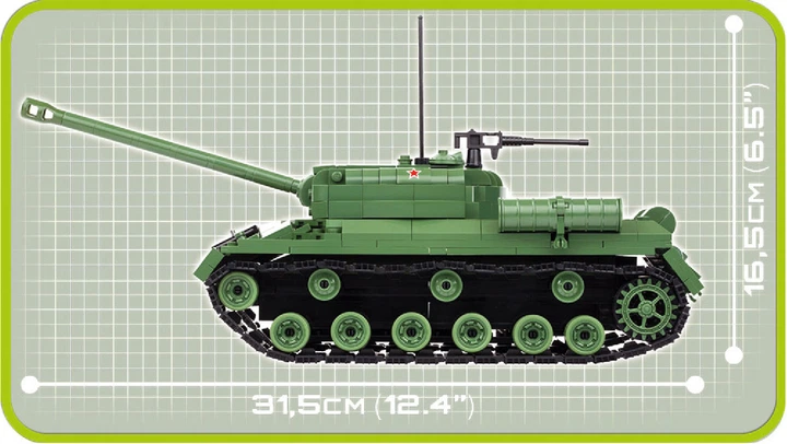 Klocki konstrukcyjne COBI Czołg IS-3 590 elementów (COBI-2492) (5902251024925) - Zdjęcie 3 Klocki konstrukcyjne COBI Czołg IS-3 590 elementów (COBI-2492) (5902251024925) - obraz 3