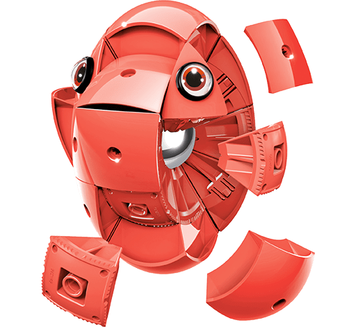 Geomag KOR Pantone Red | Магнитный конструктор Геомаг Кор красный PF.800.676.00 - изображение 9