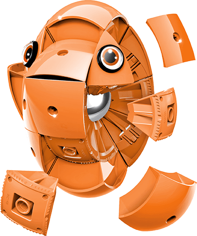 Geomag KOR Pantone Orange | Магнітний конструктор Геомаг Кор помаранчевий PF.800.671.00 - зображення 9