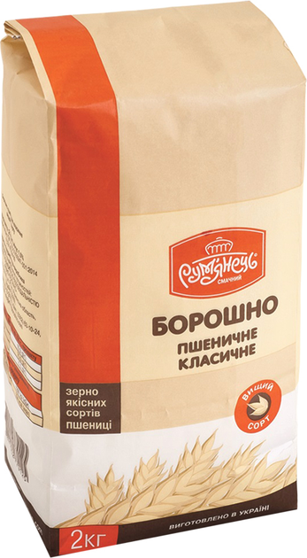 Упаковка муки Рум'янець пшеничной классической высшего сорта 2 кг х 4 ...