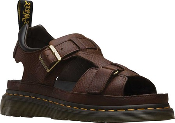 dr martens dark brown grizzly