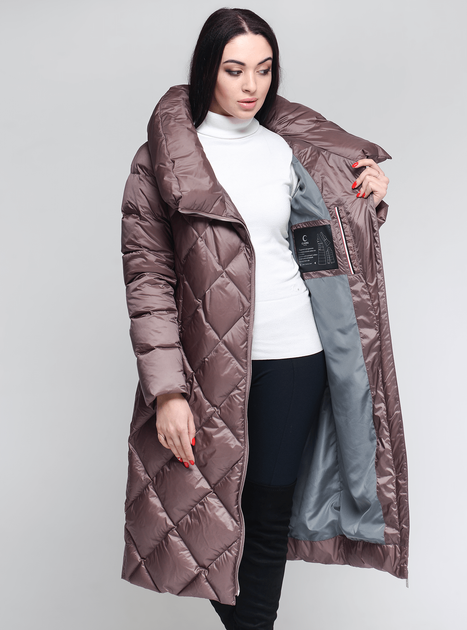 RENA LANGE レナランゲ　高級婦人服　美しいピンク　軽く暖かい　新品 Пуховик женский Clasna 2XL чайная роза (995521807) (55