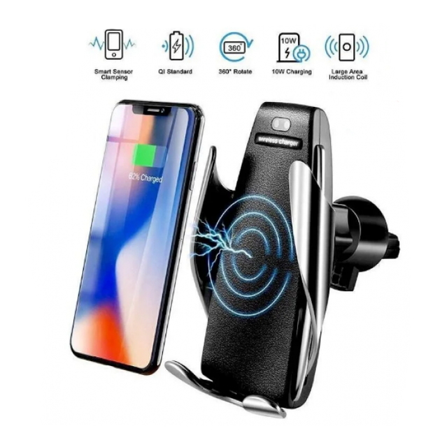 Умный держатель для телефона SMART SENSOR S5 + Беспроводная зарядка в авто для ANDROID и IPHONE Автодержатель телефона Автомобильный держатель телефона - изображение 5
