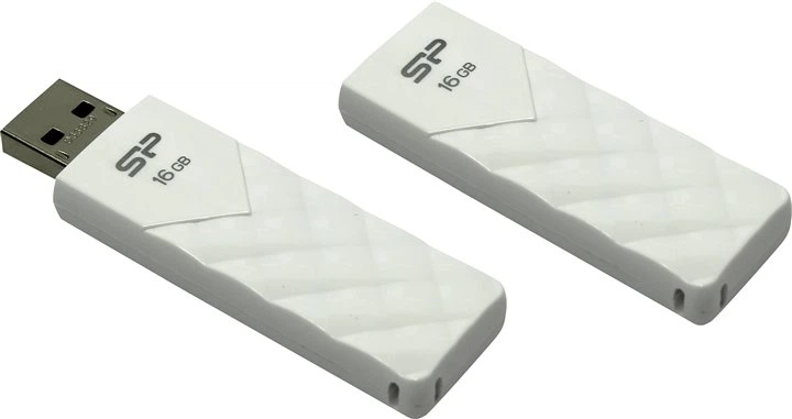 Флеш-накопичувач SiliconPower USB 2.0 Ultima U03 16Gb White (SP016GBUF2U03V1W) - изображение 2