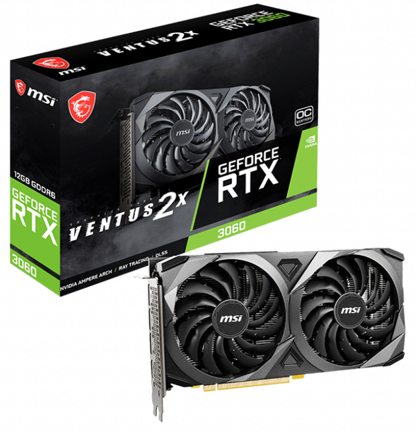 グラフィックボード・グラボ・ビデオカード MSI GeForce RTX 3060 12GB GDDR6 Amazon | MSI Gaming GeForce RTX 3060 12GB 15Gbps GDRR6 192