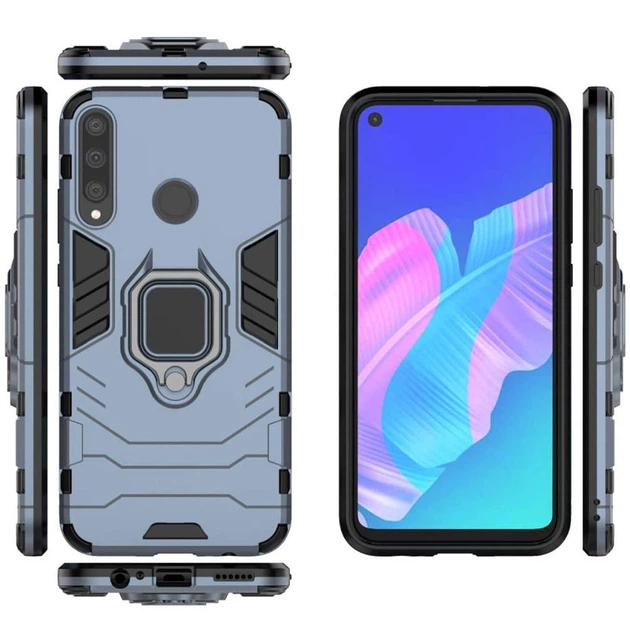 Ударопрочный чехол Transformer Ring for Magnet для Huawei P40 Lite E / Y7p (2020) Серый / Metal slate Без бренда - Фото 3 Ударопрочный чехол Transformer Ring for Magnet для Huawei P40 Lite E / Y7p (2020) Серый / Metal slate Без бренда - изображение 3