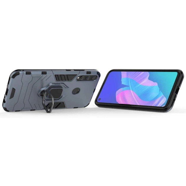 Ударопрочный чехол Transformer Ring for Magnet для Huawei P40 Lite E / Y7p (2020) Серый / Metal slate Без бренда - Фото 4 Ударопрочный чехол Transformer Ring for Magnet для Huawei P40 Lite E / Y7p (2020) Серый / Metal slate Без бренда - изображение 4