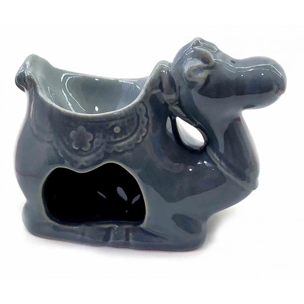 Аромалампа керамічна Верблюд Сірий 9х10х6 см