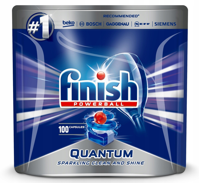 Таблетки для посудомоечной машины FINISH Quantum 100 шт. (5900627069273 ...