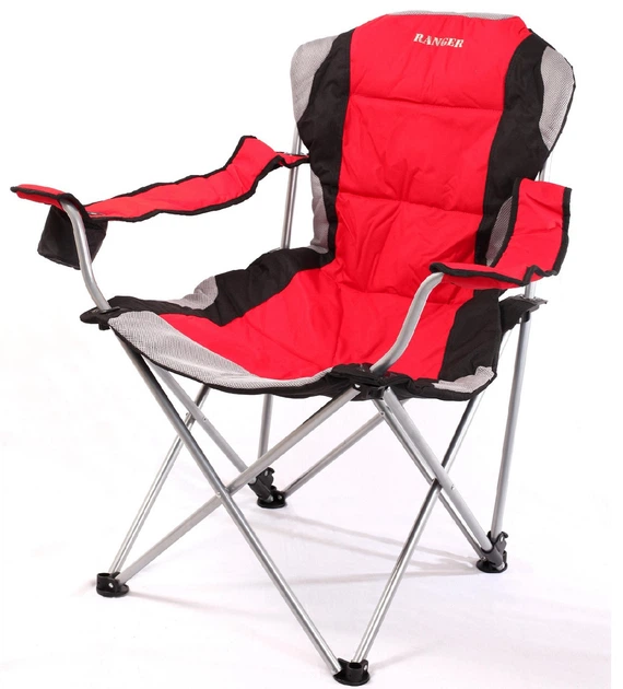 Крісло шезлонг складане Ranger FC 750-052 RA 2212 червоний - Фото 1 Крісло шезлонг складане Ranger FC 750-052 RA 2212 червоний - зображення 1