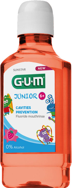 Ополаскиватель для полости рта GUM Junior 300 мл 7-12 лет (3022_7630019902892) - изображение 1