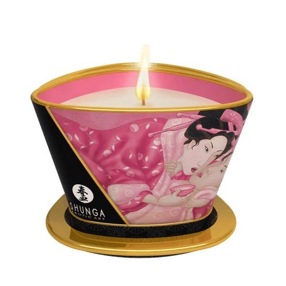 Массажная свеча с ароматом роз Shunga MASSAGE CANDLE Rose Petals 170 мл (SO2510) - Фото 1 Массажная свеча с ароматом роз Shunga MASSAGE CANDLE Rose Petals 170 мл (SO2510) - изображение 1