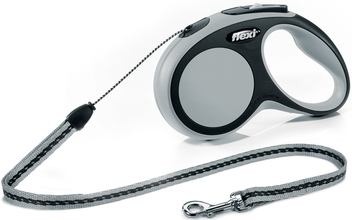 Поводок-рулетка Flexi New Comfort S 5 м Серый (4000498028834) – в ...