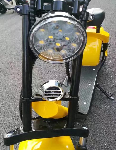 Электроскутер Citycoco 2000w/20ah Жёлтый - изображение 2