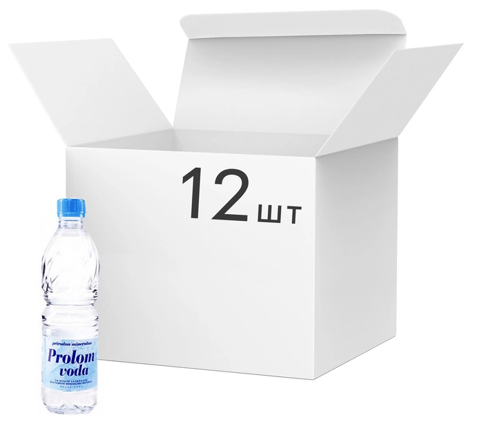 Акція на Упаковка води Prolom voda мінеральної столової 0.5 л х 12 шт. від Rozetka