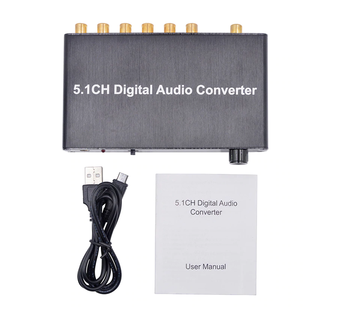 Оптический аудио конвертер звука с оптики S/PDIF в звук 5.1 (декодер AC3, DTS, Dolby Digital) - Фото 5 Оптический аудио конвертер звука с оптики S/PDIF в звук 5.1 (декодер AC3, DTS, Dolby Digital) - изображение 5