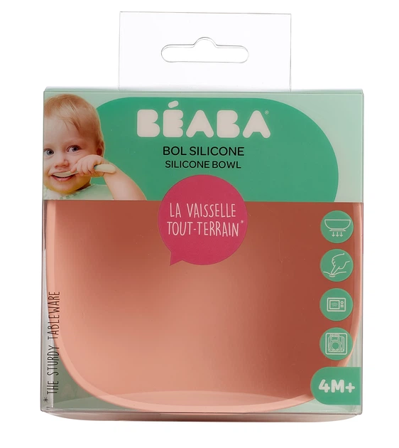 Силіконова миска з підставкою-присоск Beaba - pink, арт. 913440 - зображення 2