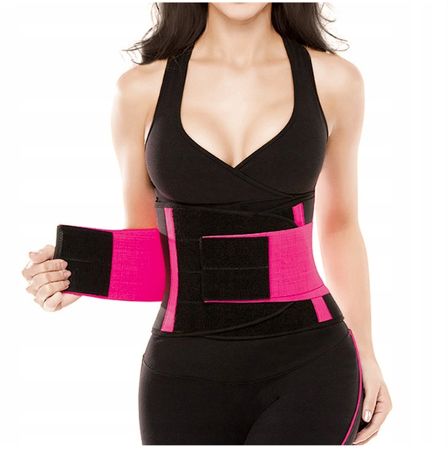 Пояс для схуднення на липучці Hot Shapers Power Belt стягуючий Рожевий, розмір XL - зображення 9