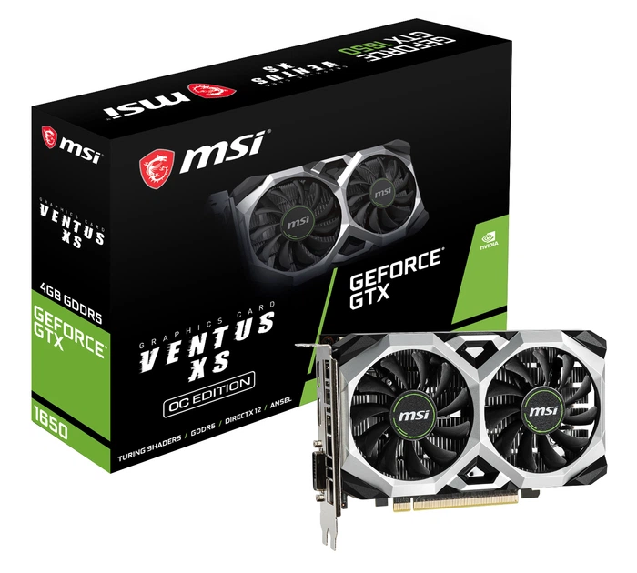 ジャンク品　GeForce GTX 1650 VENTUS XS 4Ｇ Видеокарта MSI PCI-Ex GeForce GTX 1650 Ventus XS 4G OC 4GB GDDR5