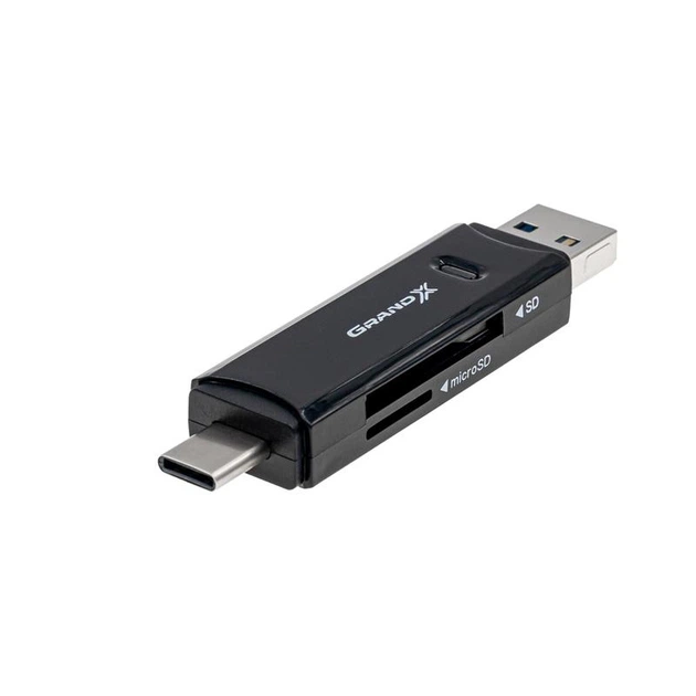 Кардридер Grand-X 3в1 Type-C, USB3.0, microUSB, SD, microSD (CR-575) - изображение 5