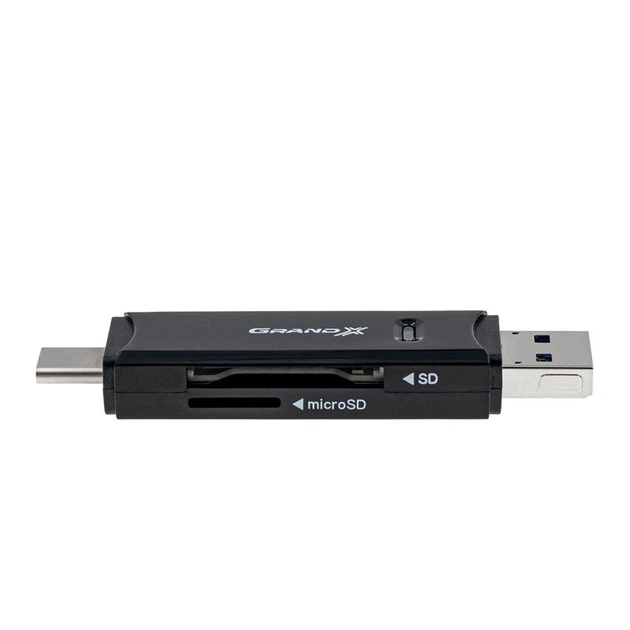 Кардридер Grand-X 3в1 Type-C, USB3.0, microUSB, SD, microSD (CR-575) - изображение 6