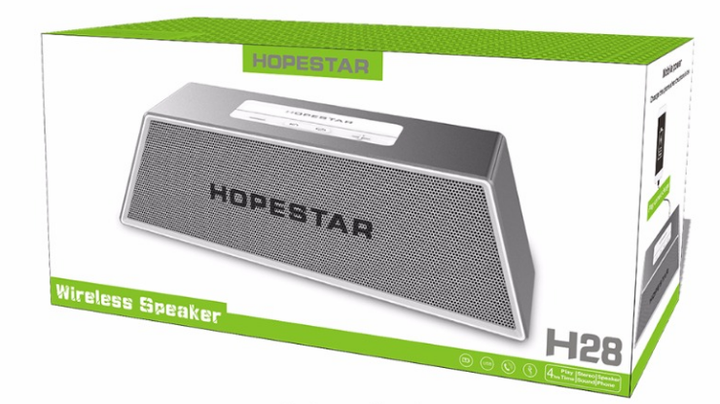 Портативна Bluetooth колонка SPS Hopestar H28, срібляста - Фото 2 Портативна Bluetooth колонка SPS Hopestar H28, срібляста - зображення 2
