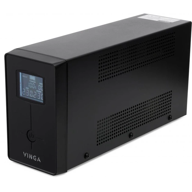 Источник бесперебойного питания Vinga LCD 600VA metal case with USB (VPC-600MU) - Фото 3 Источник бесперебойного питания Vinga LCD 600VA metal case with USB (VPC-600MU) - изображение 3