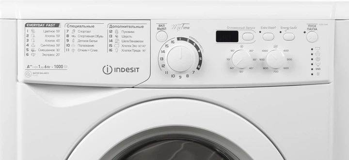 Пральна машина автоматична Indesit E2SD 2160A B (UA) (6427950) - Фото 9 Пральна машина автоматична Indesit E2SD 2160A B (UA) (6427950) - изображение 9
