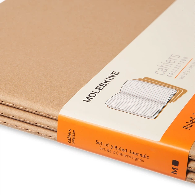 Блокнот Moleskine Cahier Бежевий XXL 120 сторінок в лінію (21х30 см) (8055002851473) - Фото 5 Блокнот Moleskine Cahier Бежевий XXL 120 сторінок в лінію (21х30 см) (8055002851473) - зображення 5
