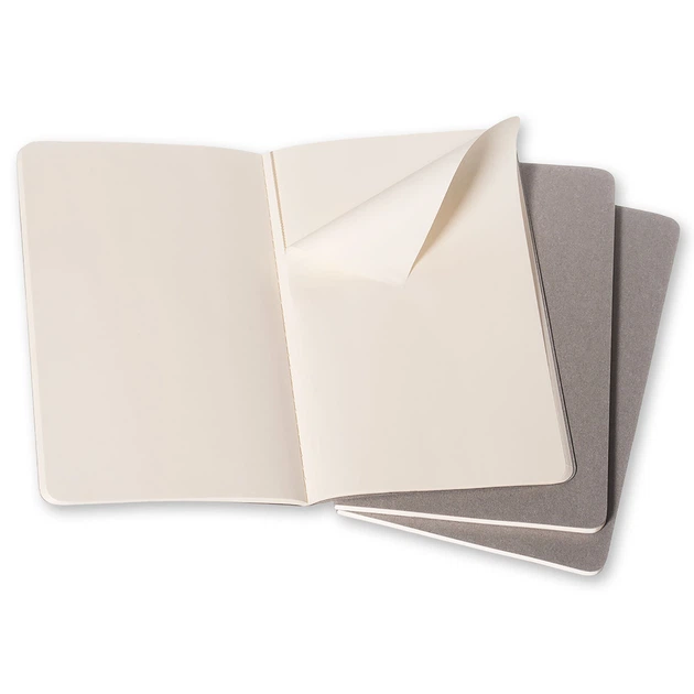 Блокнот Moleskine Cahier Теплый Серый средний 80 страниц нелинованный 13х21 см (9788866134251) - изображение 2