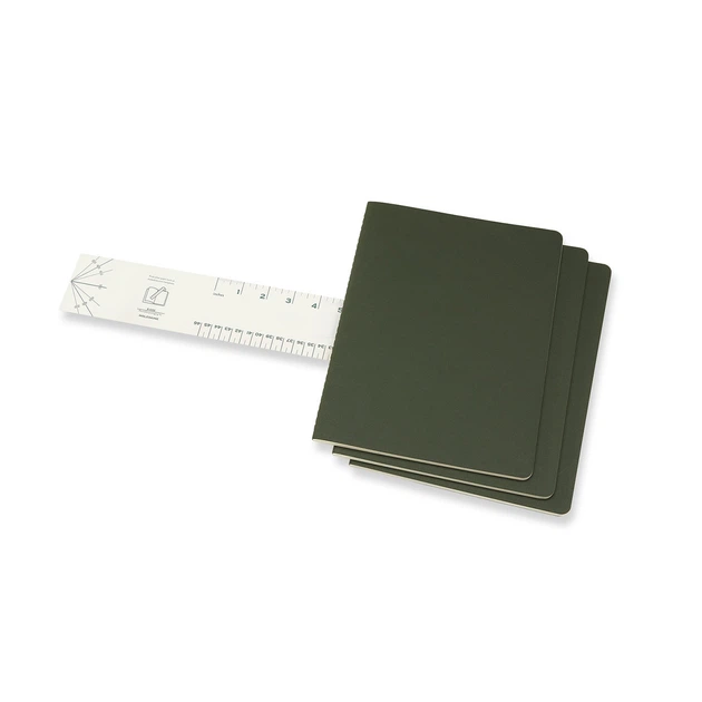 Блокнот Moleskine Cahier Зеленый большой 120 страниц нелинованный 19х25 см (8055002855358) - изображение 4