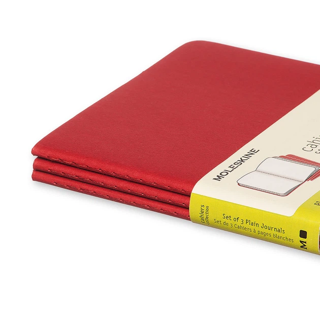Блокнот Moleskine Cahier Бордовий Великий 120 сторінок нелінований 19х25 см (9788862931090) - Фото 5 Блокнот Moleskine Cahier Бордовий Великий 120 сторінок нелінований 19х25 см (9788862931090) - зображення 5