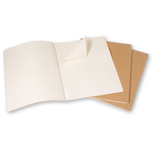 Блокнот Moleskine Cahier Бежевий XXL 120 сторінок в клітинку (21х30 см) (8055002851480) - Фото 2 Блокнот Moleskine Cahier Бежевий XXL 120 сторінок в клітинку (21х30 см) (8055002851480) - зображення 2
