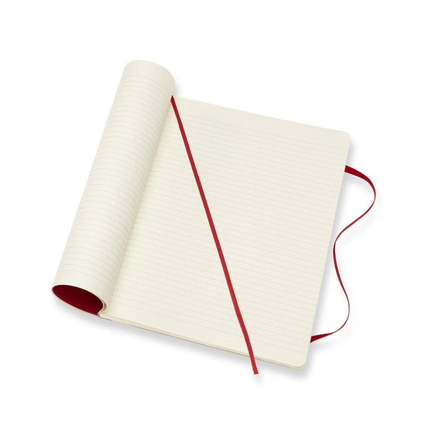 Блокнот Moleskine Classic Красный большой 192 страницы в линию Мягкий 19х25 см (8055002854672) - Фото 4 Блокнот Moleskine Classic Красный большой 192 страницы в линию Мягкий 19х25 см (8055002854672) - изображение 4
