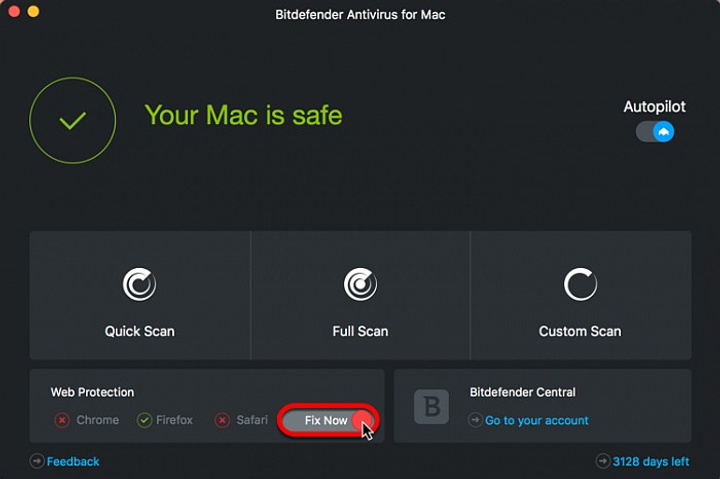 Лицензионный антивирус BitDefender Antivirus for MacOS на операционную ...