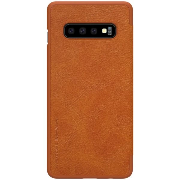 Чохол-книжка NILLKIN Qin Series для Samsung Galaxy S10 - Brown - Фото 2 Чохол-книжка NILLKIN Qin Series для Samsung Galaxy S10 - Brown - зображення 2