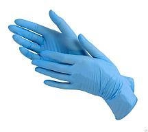 Перчатки одноразовые нитриловые не опудренные «Престиж Медикал» голубые S (100 шт., 50 пар, плотность 3 г) - зображення 2