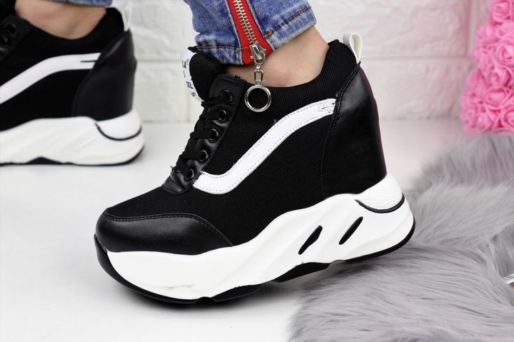 Кроссовки женские на танкетке Shoes Cenne черные 1147 38 р от продавца ...