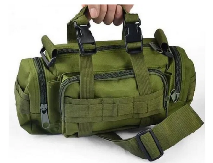 Рюкзак-сумка тактическая военная на пояс или плечо Molle Олива 10 Литров - изображение 1