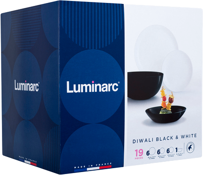 Сервиз столовый Luminarc Diwali Black & White из 19 предметов (P4360) - изображение 10