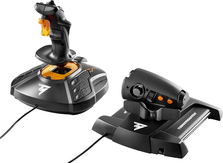 Joystick Thrustmaster T.16000M FCS Hotas czarno-pomarańczowy (2960778) - obraz 5