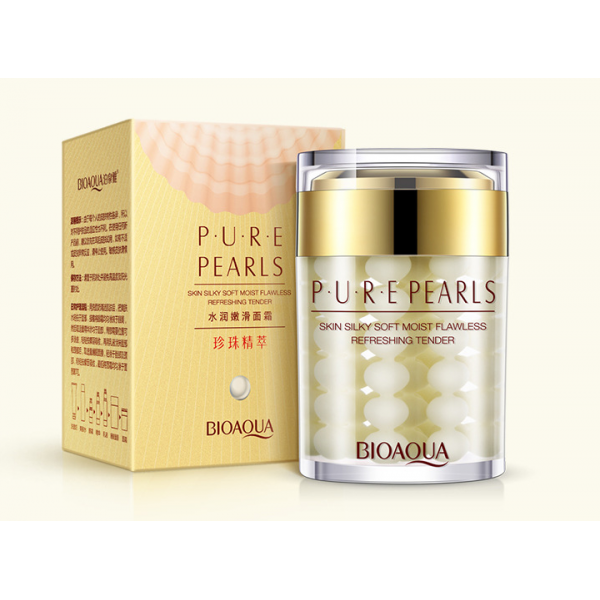 Увлажняющий и осветляющий крем с натуральной жемчужной пудрой Pure Pearls - изображение 2