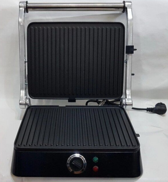 Гриль DSP KB-1001 электрический прижимной с таймером 1400W Black/Silver (800476) - изображение 3