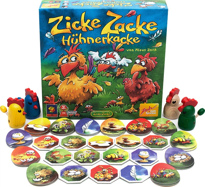 Настільна гра Стиль життя Zicke Zacke Huhnerkacke Курчачі перегони (218007) (4015682218007) - зображення 3