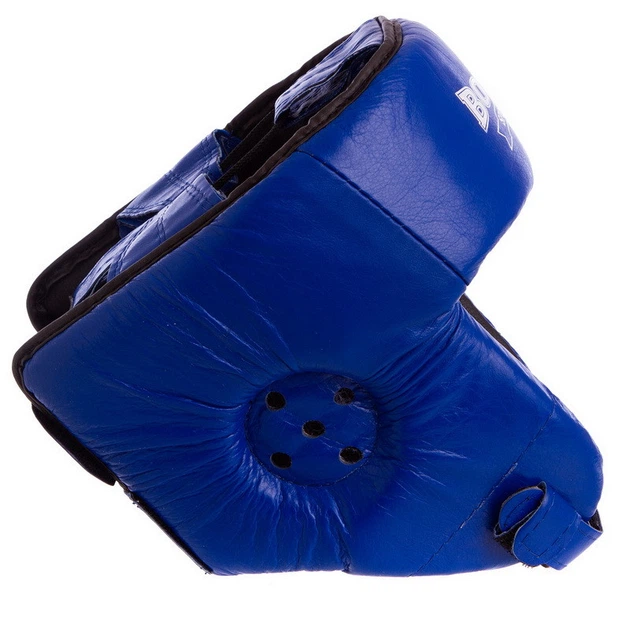 Шлем боксерский открытый кожвинил Boxer 2028 размер M Blue - изображение 4