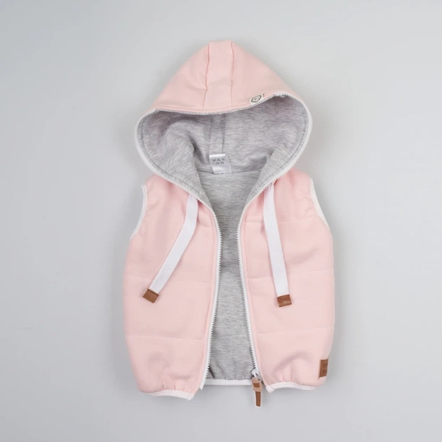 Жилет Little Bunny демисезонный с капюшоном 104см Розовый (2255045) - изображение 2