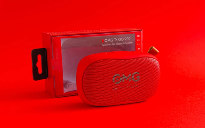 Портативная колонка OMG To GO 900 Portable Bluetooth Speaker Red (красный) - изображение 6