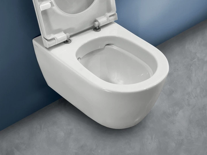 Унітаз підвісний Hatria Fusion Y1CC Rectangular 355*540 мм + кришка плавного опускання Y1X0 (Y1CC+Y1X0) (60422) - зображення 6