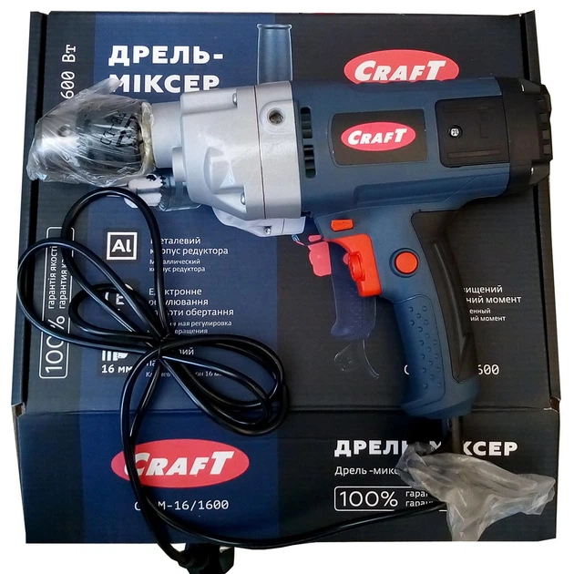 Дрель-миксер Craft CPDМ 16/1600 - изображение 3