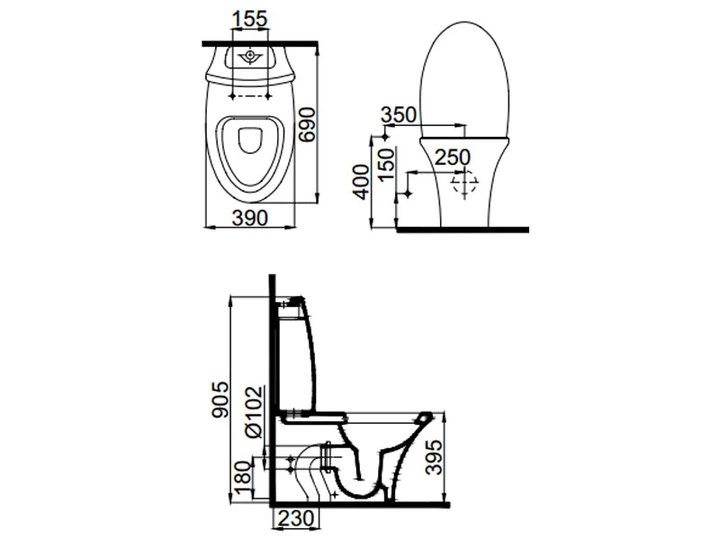 Унітаз-компакт Idevit Rena з функцію біде і сидінням SC, червоний SETK2904-0205-081-1-6200 - изображение 2